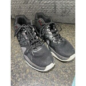 FUBU Sintetico Men's Shoes Size 13 Black/Red Lace Up Athletic Sneakers